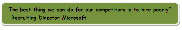 hire poorly for competitors