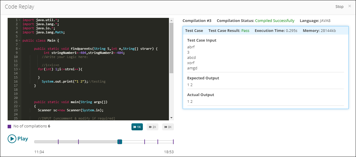 Code Replay - Interview Mocha